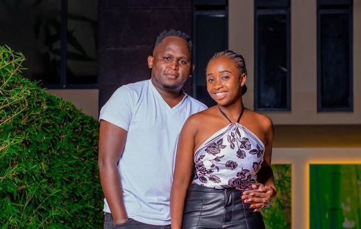 Commentator 254 and his girlfriend Moureen Ngigi
