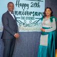 Gospel singer Janet Otieno and her husband during their 26th marriage anniversary