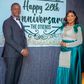 Gospel singer Janet Otieno and her husband during their 26th marriage anniversary