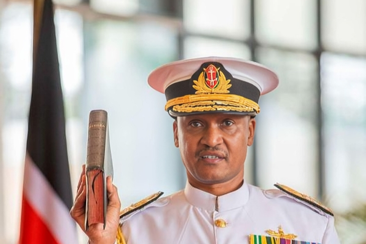 Newly appointed Chief of the Defence Forces, Charles Muriu Kahariri