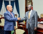 Deputy President Rigathi Gachagua with George McGoye in his office