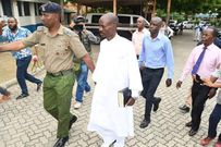 Pastor Ezekiel Odero during arrest on April 27, 2023 Police are investigating deaths at his church after rescuing over 100 people from Mavueni, Kilifi County