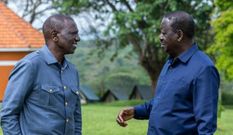 President William Ruto with Raila Odinga