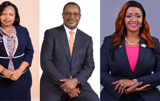 CAS nominees Millicent Omanga, Evans Kidero and Cate Waruguru