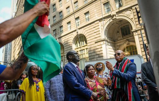 New York Mayor Eric Adams raised Kenya's flag in the city for the first time on June 1, 2023