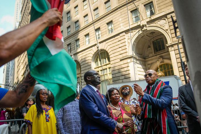 New York Mayor Eric Adams raised Kenya's flag in the city for the first time on June 1, 2023