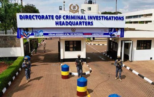 File image of the entrance of DCI headquarters in Nairobi