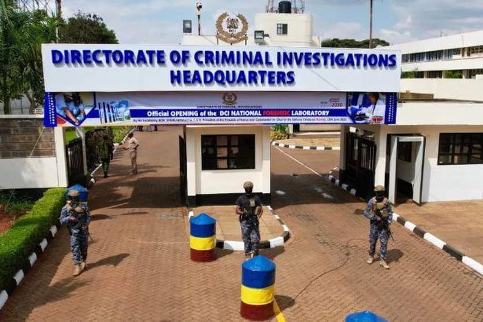 File image of the entrance of DCI headquarters in Nairobi