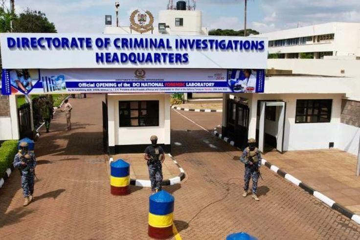 File image of the entrance of DCI headquarters in Nairobi