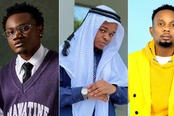 Musicians Mbosso Whozu and Billnass