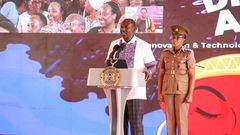 President William Ruto speaking during the launch of the second phase of the Hustler Fund on Thursday, March 2, 2023