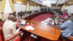 President William Ruto chairs a Cabinet meeting at State House in Nairobi on November 27, 2023