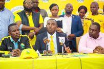 UDA Sec Gen Cleophas Malala addressing the media during a past briefing