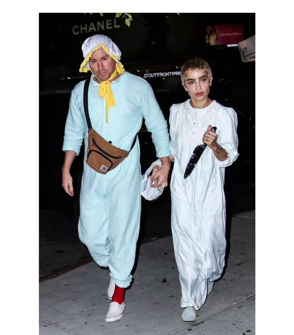 Zoe Kravitz and Channing Tatum in their Halloween customes [People magazine]