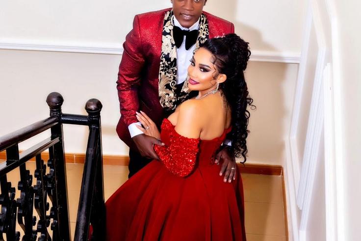 Businesswoman Zari Hassan with her husband Shakib Lutaaya