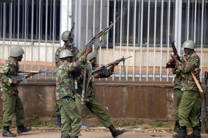 Police officers at work