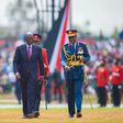 File image of President William Ruto matches during the 2023 Jamhuri Day celebrations at the Uhuru Gardens escorted by Chief of the Defence Forces of the Kenya Defence Forces, General Francis Ogola
