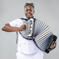DJ Fatxo posing with an accordion