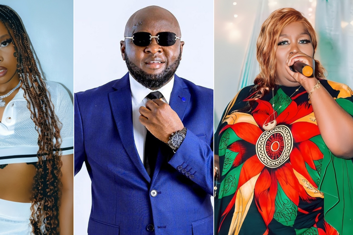 A photo Zuchu, Mwijaku and Khadija Kopa