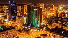 Nairobi City skyline at night [Courtesy]