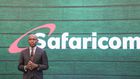 Safaricom CEO Peter Ndegwa presenting the HY23 results in November 2022