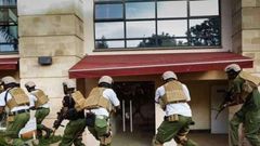 Police at DusitD2 during the January 15 attack