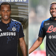 Didier Drogba (left) and Victor Osimhen