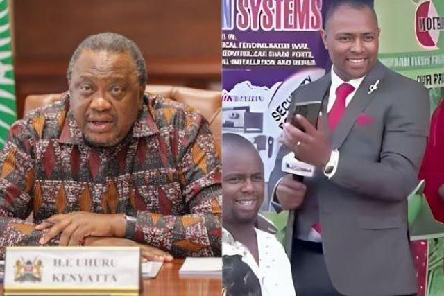 A collage image of retired President Uhuru Kenyatta and Benson Kiengei