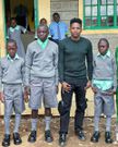 Eric Omondi buys school uniform for needy students