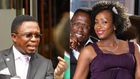 A collage image of Ababu Namwamba and his ex-wife, the late Priscah Mwaro