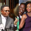 A collage image of Ababu Namwamba and his ex-wife, the late Priscah Mwaro