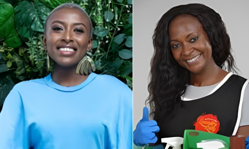 Founders of Kenyan start-ups Juliet Njoroge (Mosmos), Fridah Karani (Hela Money) and Jackie Kamau (The Laundry Lady).