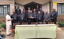 Kenya Conference of Catholic Bishops addressing the media on July 19, 2023