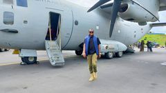 George Maringa during a past assignment in DRC