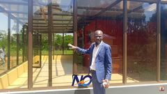 Nuru Okanga infront of Wajackoyah's simba [Photo: Nuru Okanga]