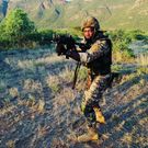 Actor Melvin Alusa on set