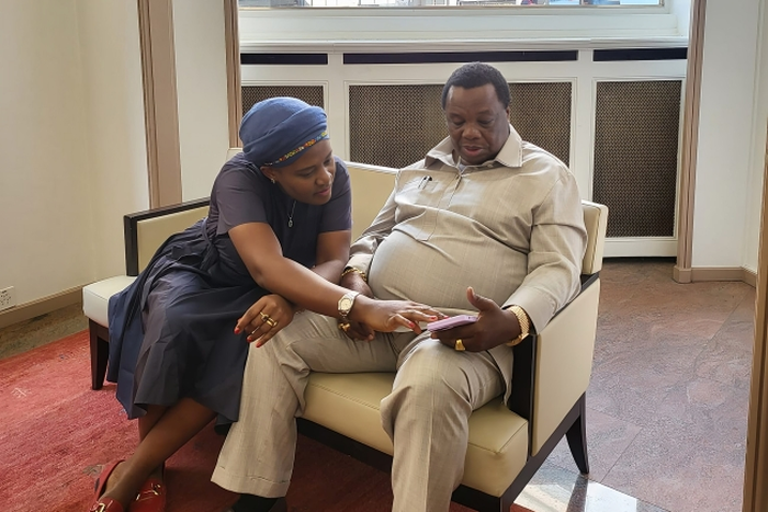 Central Organisation of Trade Unions (COTU) boss Francis Atwoli & his wife Mary Kilobi in Switzerland