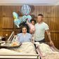 Vera Sidika, her husband Brown Mauzo, and their children Asia & Ice at the hospital after Vera's delivery