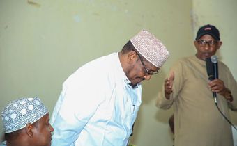 Incoming Garissa Township MP-elect Dekwo Barrow with Defence CS Aden Duale
