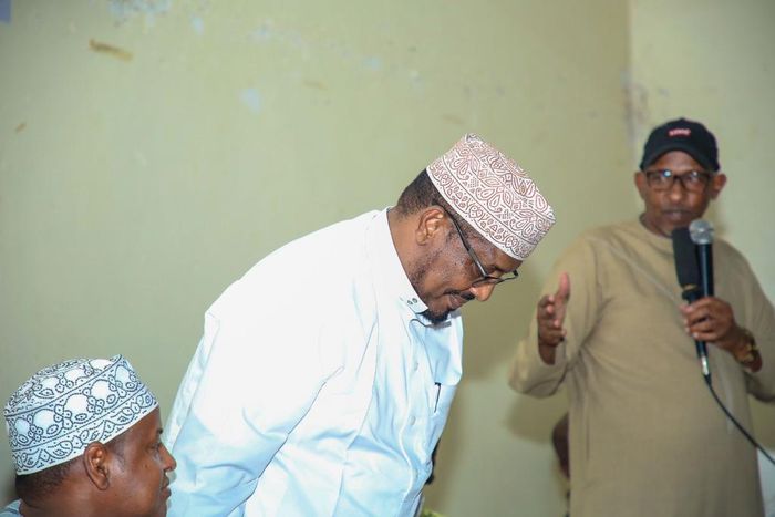 Incoming Garissa Township MP-elect Dekwo Barrow with Defence CS Aden Duale