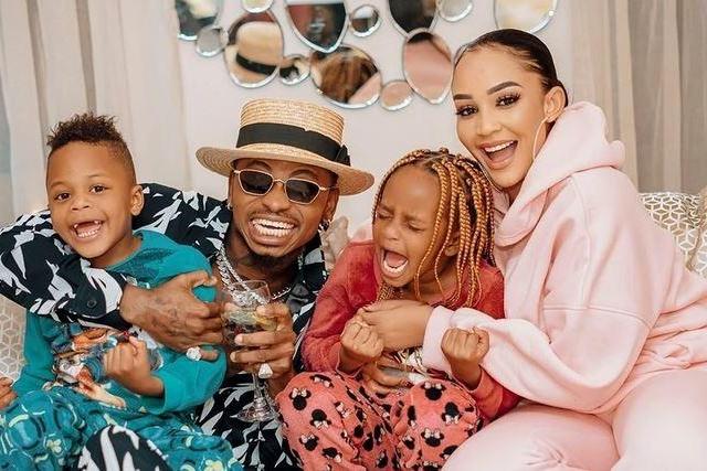 Zari Hassan, Diamond Platnumz and their Kids Tiffah and Nillan