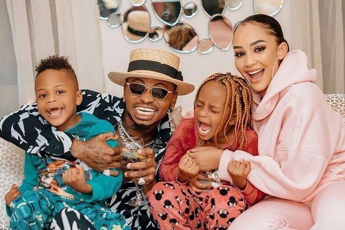 Zari Hassan, Diamond Platnumz and their Kids Tiffah and Nillan