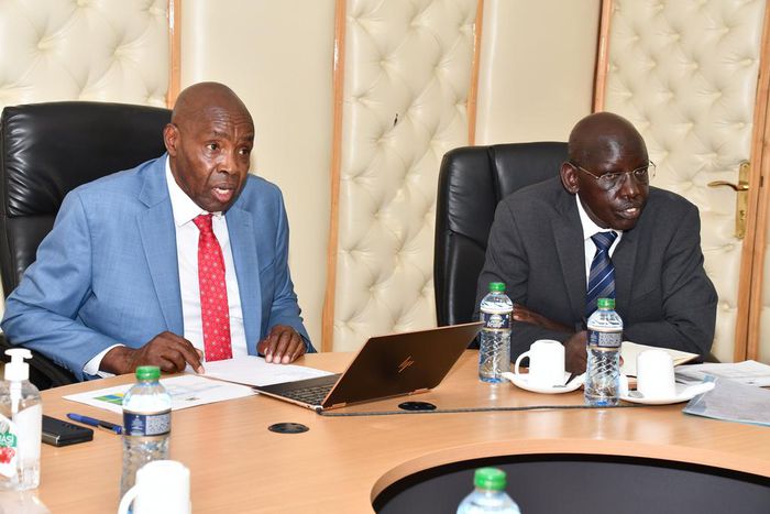 Education CS Ezekiel Machogu and PS Belio Kipsang held a virtual meeting with Regional Coordinators of education, County Directors of Education and Subcounty Directors of Education on February 13, 2023