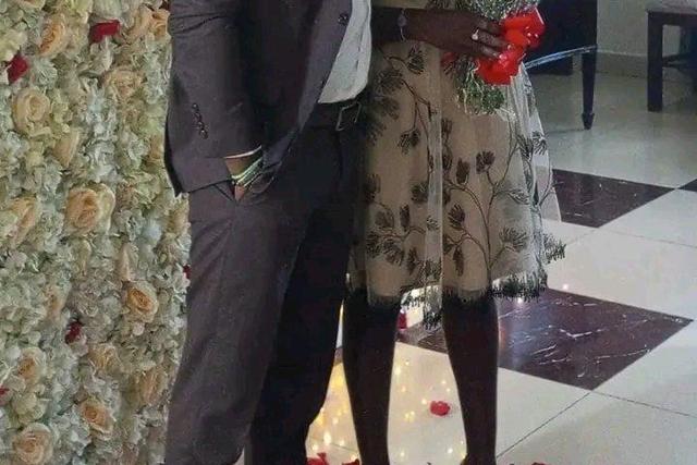 Linet Toto and fiancé Godfrey Kimutai [Photo: Twitter]