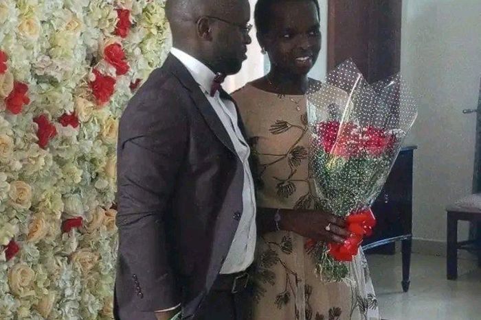 Linet Toto and fiancé Godfrey Kimutai [Photo: Twitter]