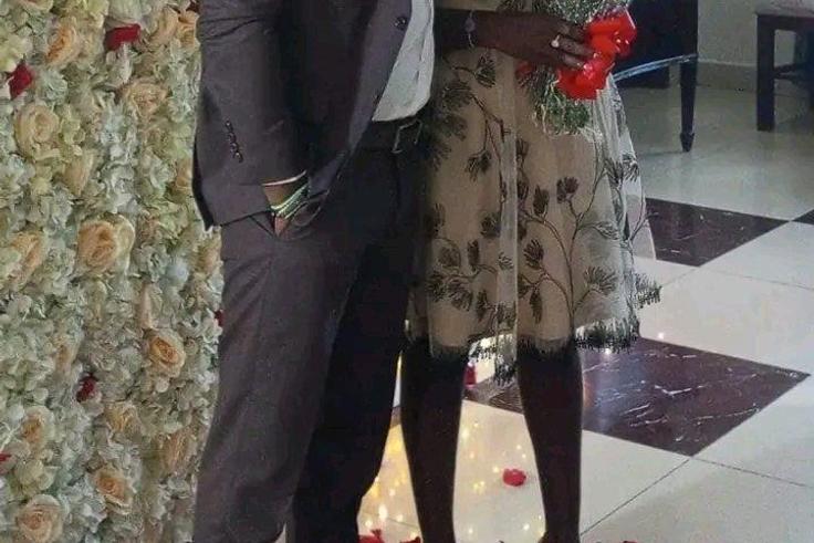 Linet Toto and fiancé Godfrey Kimutai [Photo: Twitter]