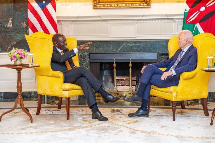 President William Ruto was received by President Joe Biden at the White House on May 22, 2024