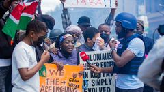 CNN journalist Larry Madowo covering the #RejectFinanceBill protests