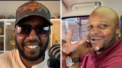A collage of Andrew Kibe and Lang'ata MP Jalang'o