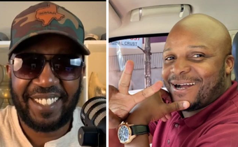 A collage of Andrew Kibe and Lang'ata MP Jalang'o